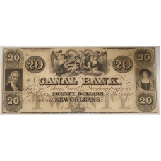 UNITED STATES OF AMERICA 18?? . TWENTY 20 DOLLARS BANKNOTE . SPECIMEN . UNIFACE